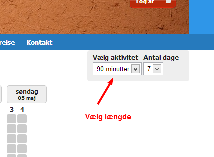 Vælg længde